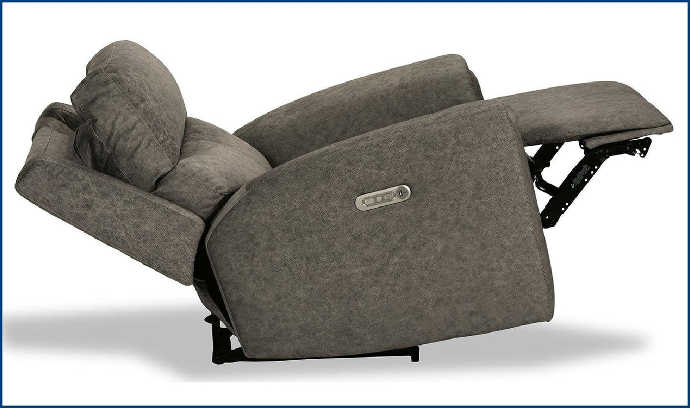 Flexsteel Jarvis Power Recliner with Power Headrest-Recliner Chairs-Leahyco