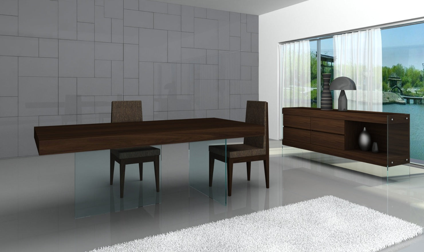 Float Modern Dining Table-Dining Tables-Leahyco