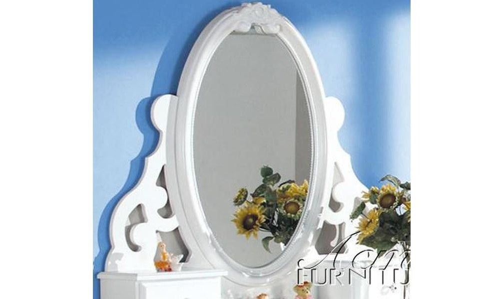 Flora Jewelry Mirror - white-Mirrors-Leahyco