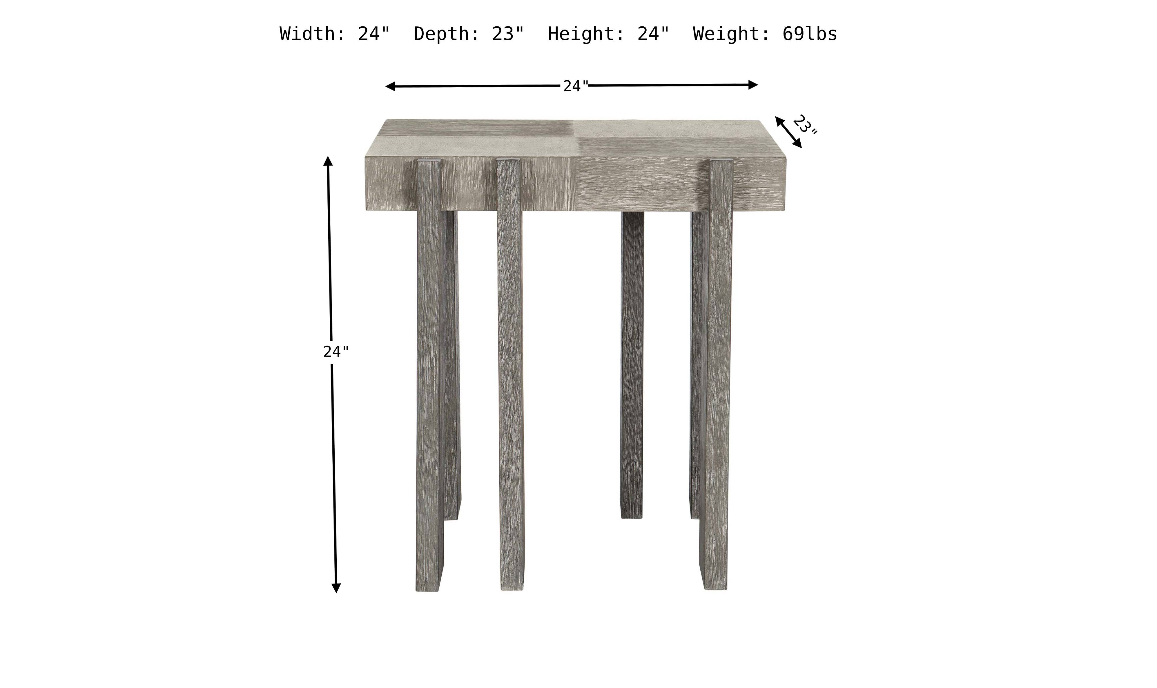 Foundations Rectangle Side Table-End Tables-Leahyco