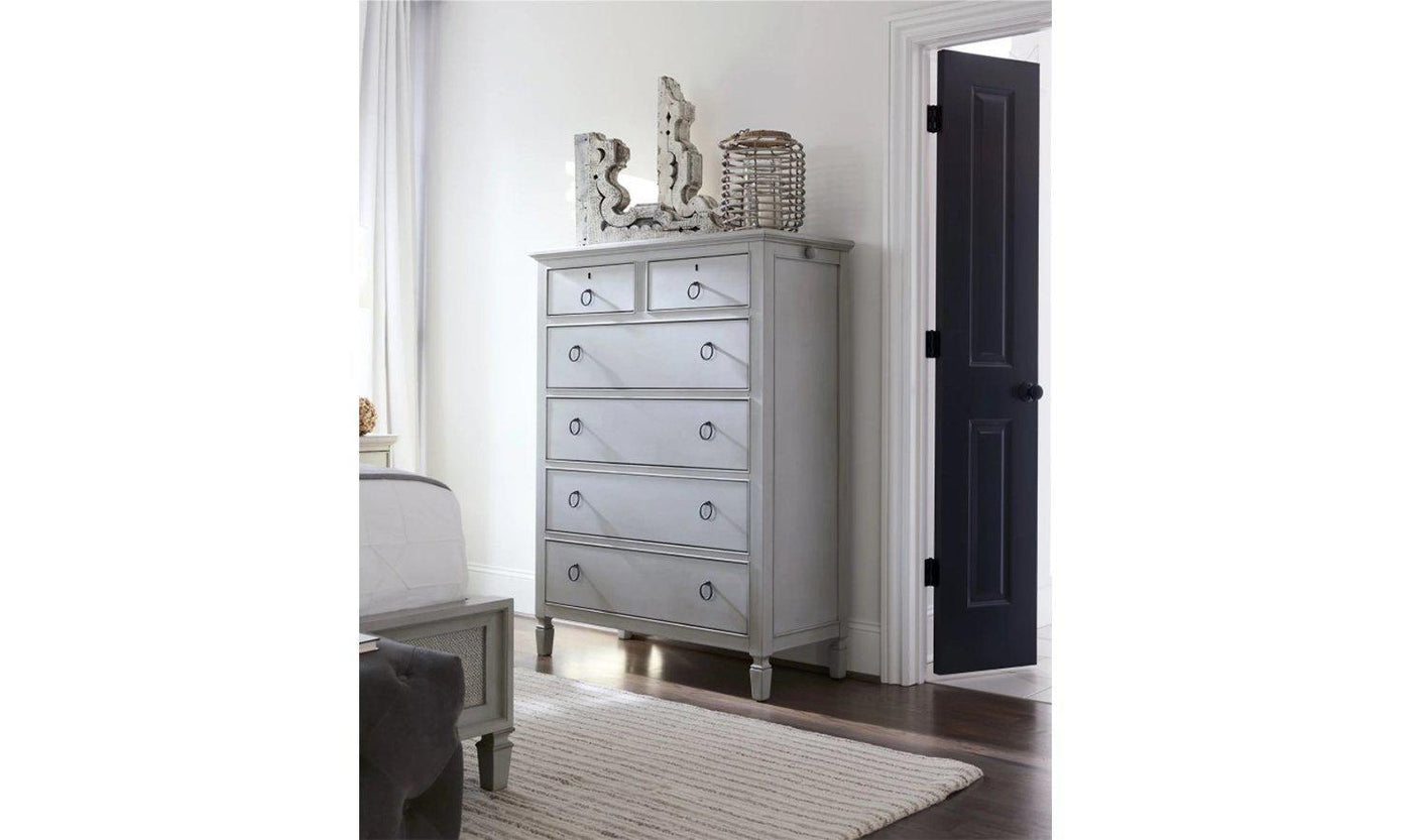 Furniture Drawer Chest - GREY-Storage Chests-Leahyco