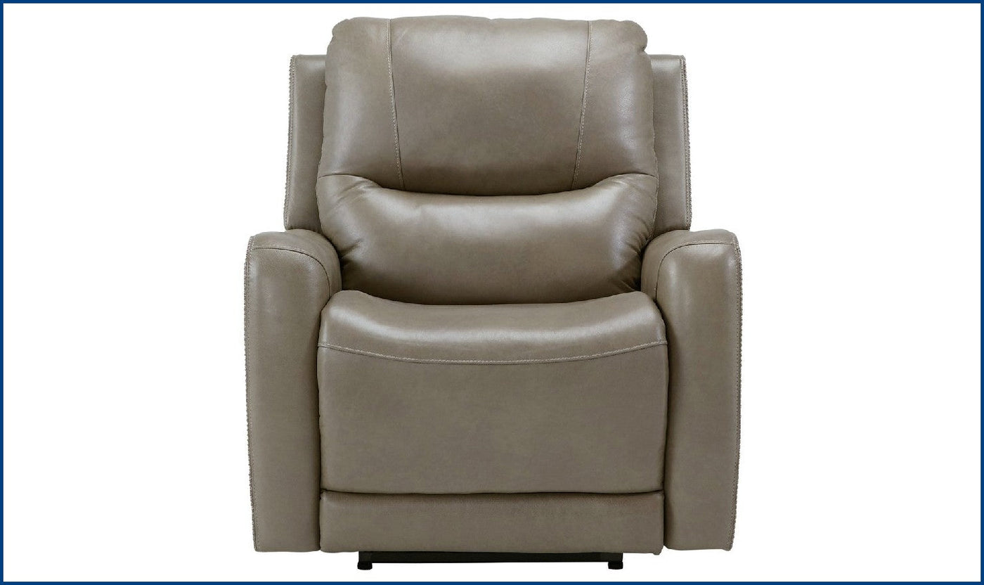 Galahad Zero Wall Recliner w/PWR HDRST - Sandstone-Recliner Chairs-Leahyco