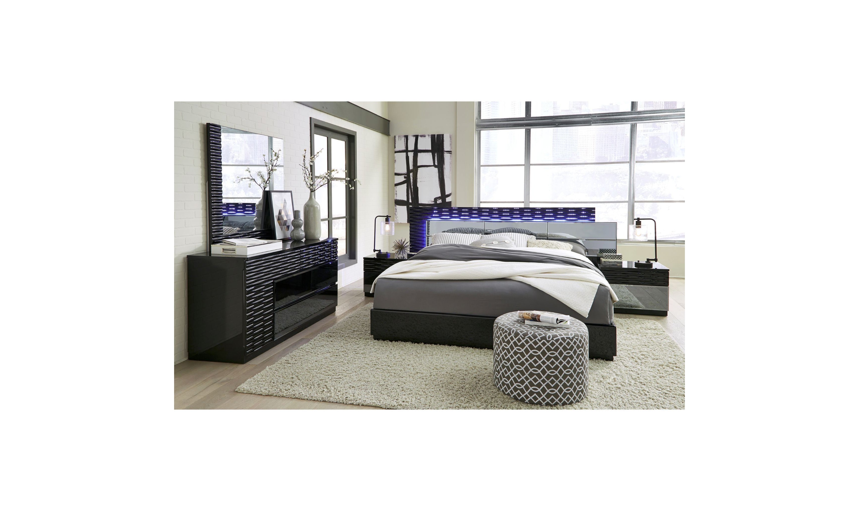 Giovanni Bedroom set-Bedroom Sets-Leahyco