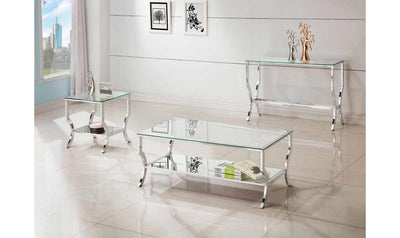 GLASS TOP SOFA TABLE-Coffee Tables-Leahyco