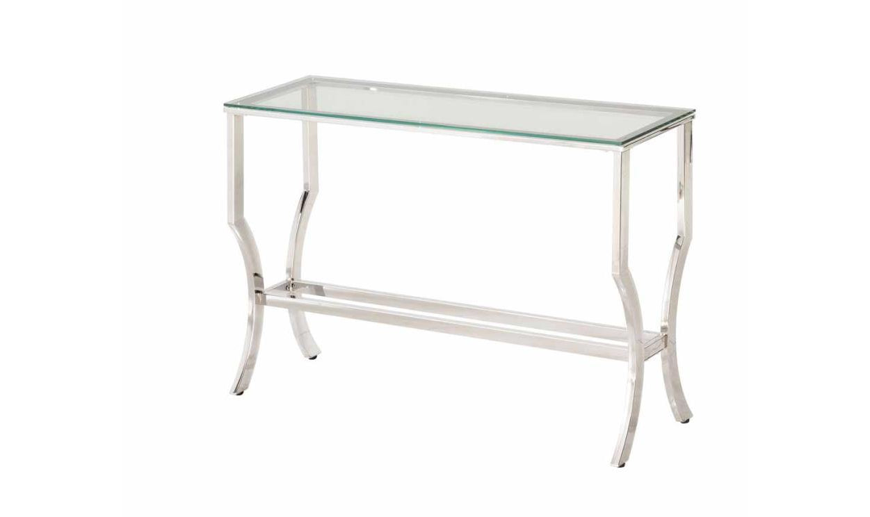 GLASS TOP SOFA TABLE-Coffee Tables-Leahyco