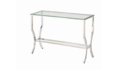 GLASS TOP SOFA TABLE-Coffee Tables-Leahyco