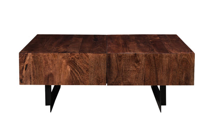 Glide coffee tables with sliding top, Walnut-Coffee Tables-Leahyco