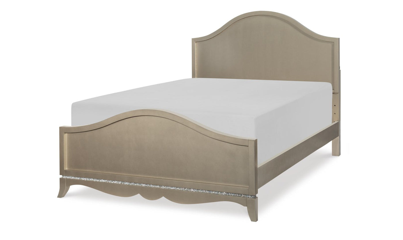 Glitz & Glam Complete Arched Panel Bed-Beds-Leahyco