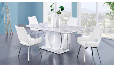 Gosta Dining Table with Ganix Chair-Dining Sets-Leahyco