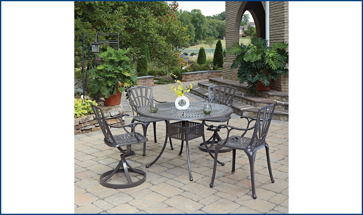 Grenada Outdoor Dining Table-Outdoor Tables-Leahyco