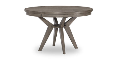 Greystone Round to Oval Pedestal Table-Dining Tables-Leahyco