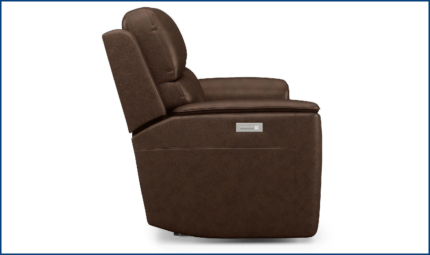 Henry Power Reclining and Headrests Loveseat-Loveseats-Leahyco