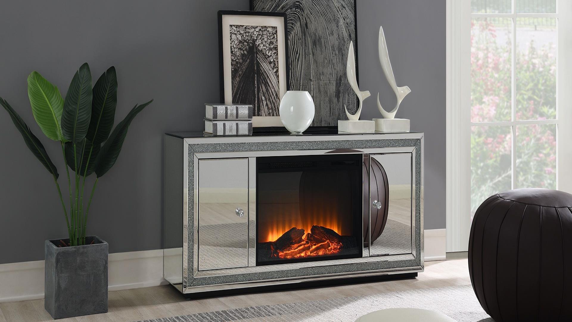 Hollywood Glam Fireplace-Leahyco