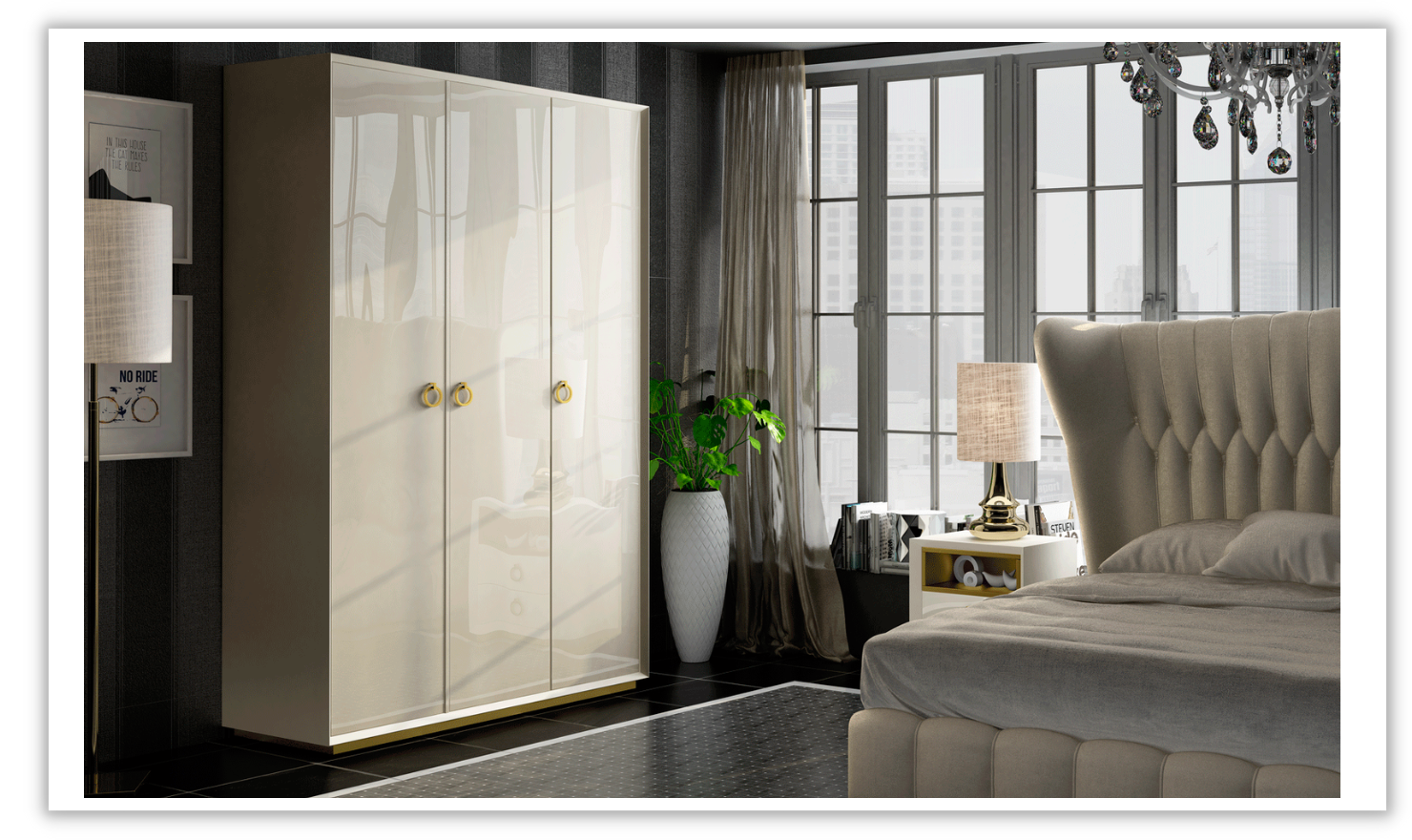 Velvet Wardrobe-Wardrobes-Leahyco