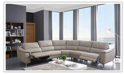 Amen Sectional with Recliners-Sectional Sofas-Leahyco