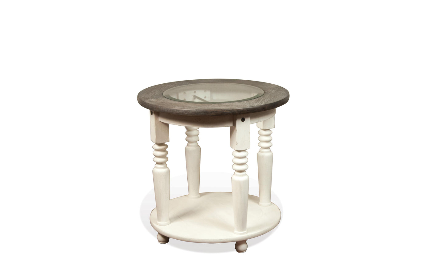 Juniper Round End Table-End Tables-Leahyco