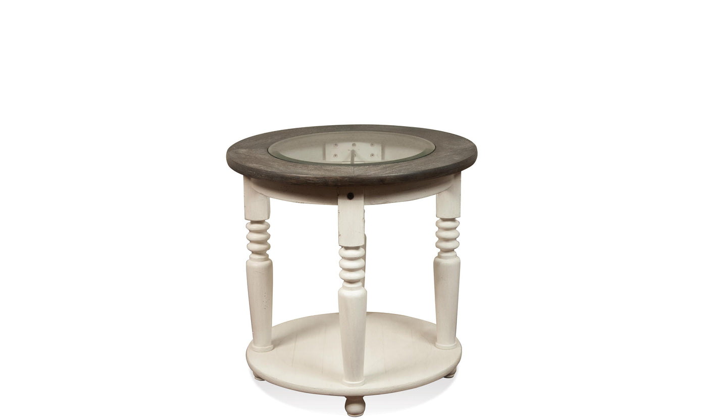 Juniper Round End Table-End Tables-Leahyco