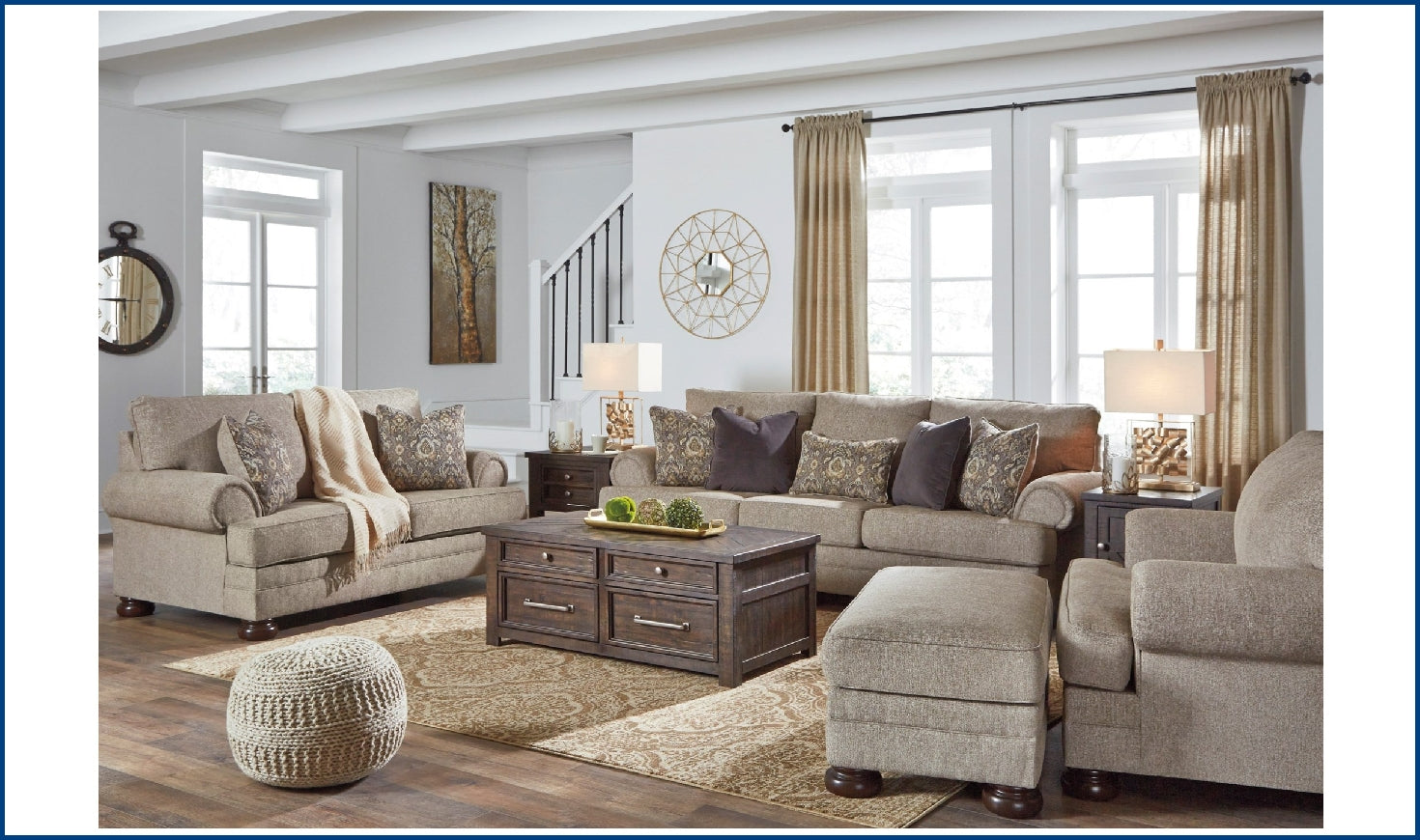 Kananwood Loveseat-Loveseats-Leahyco