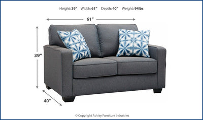 Kiessel Loveseat-Loveseats-Leahyco