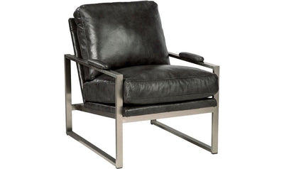 Hero Leather Accent Chair-Accent Chairs-Leahyco