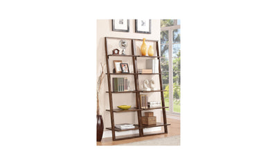 Lean Living Leaning Bookcase Five shelves-Bookcases-Leahyco