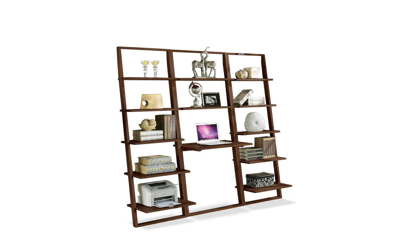 Lean Living Leaning Bookcase Five shelves-Bookcases-Leahyco