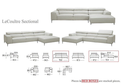 LeCoultre Sectional Sofa-Sectional Sofas-Leahyco