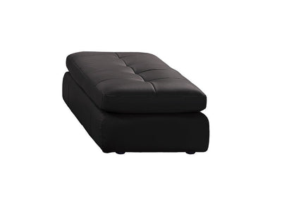 Legend Italian Leather Ottoman-Ottomans-Leahyco