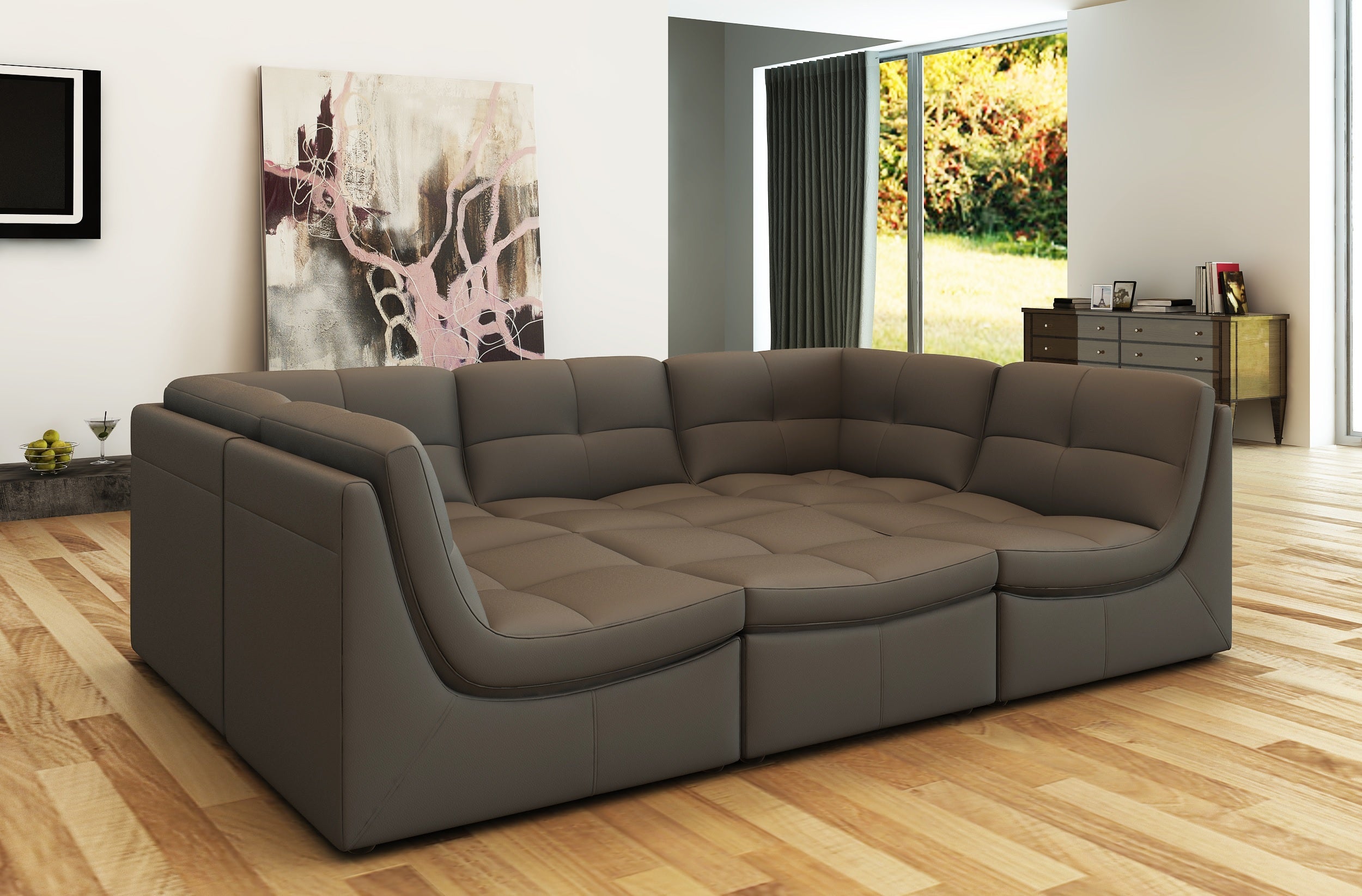 Lego Modular Sectional Sofa Set-Sectional Sofas-Leahyco