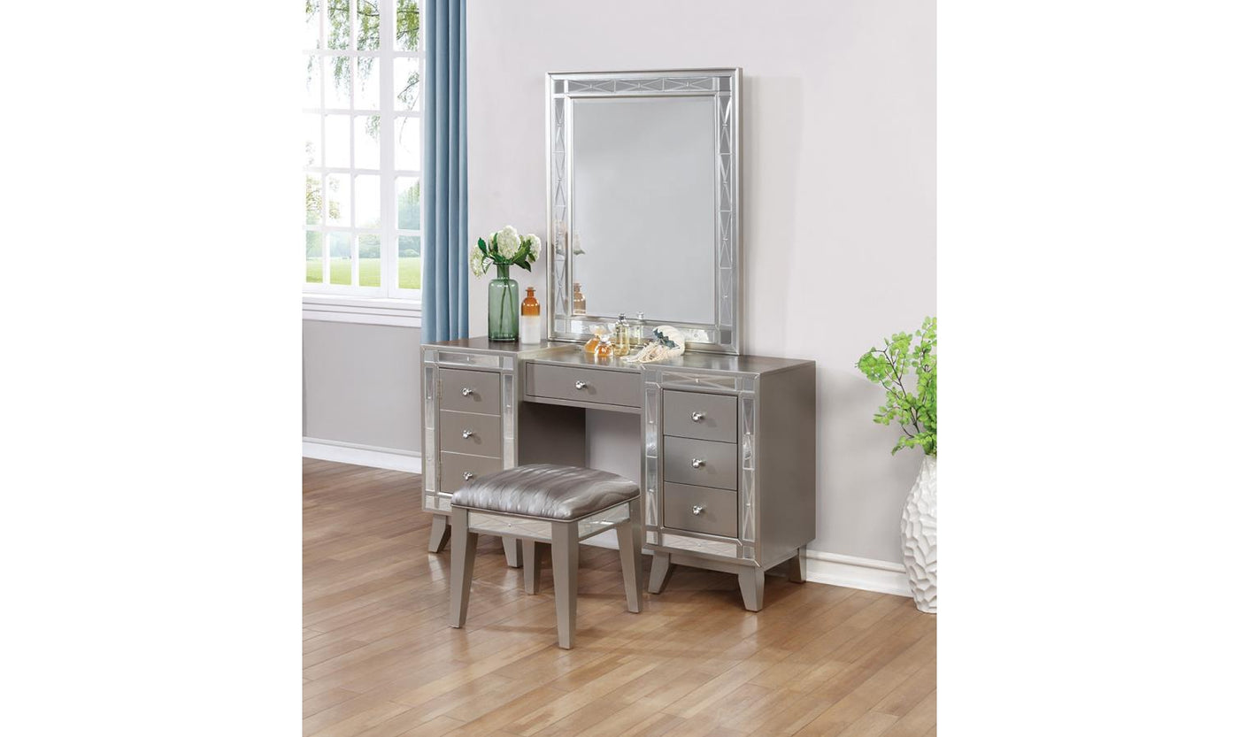 Leighton Vanity Desk And Stool-Desks-Leahyco