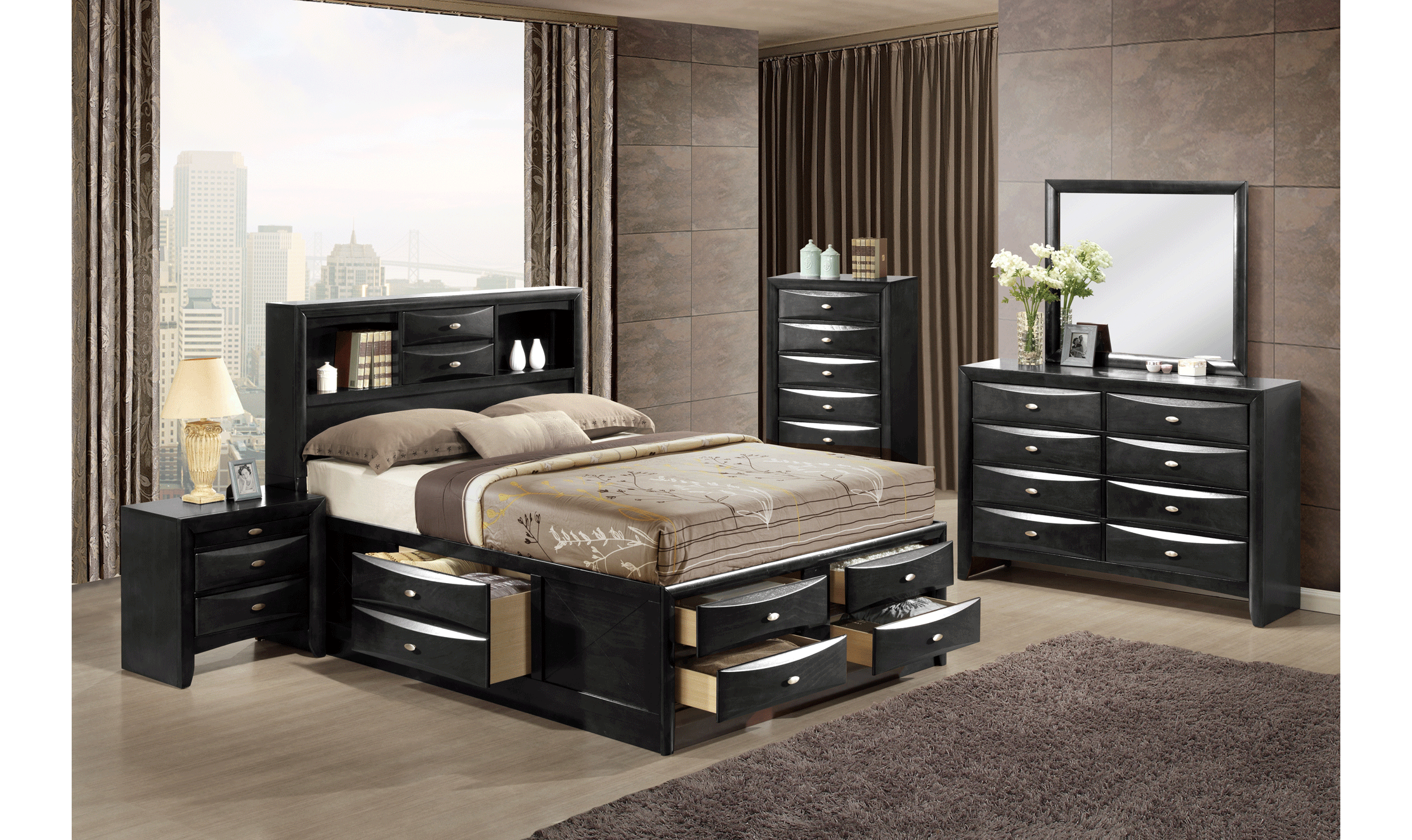 Linda Bedroom Set-Bedroom Sets-Leahyco