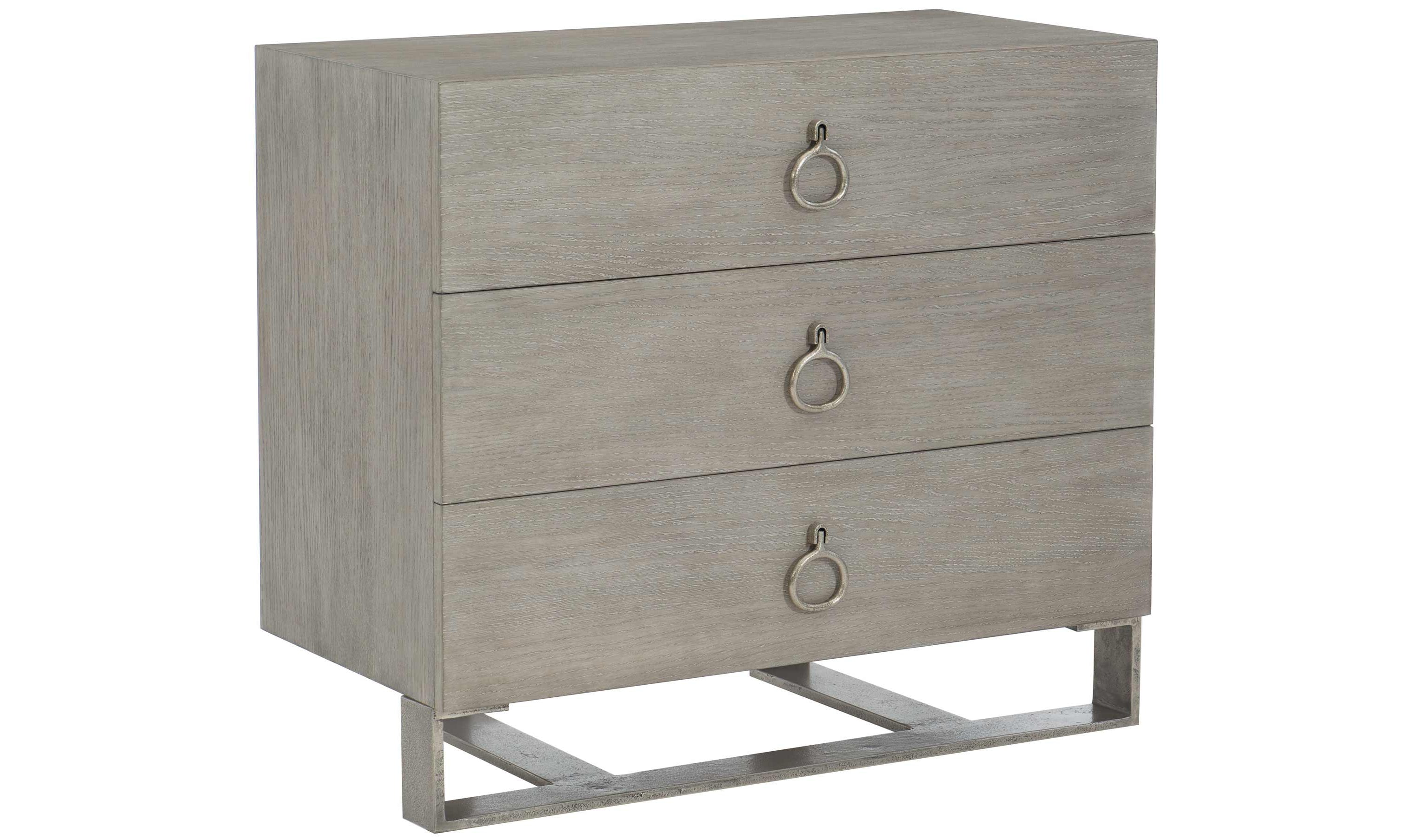 Linea 3-Drawers Nightstand-Nightstands-Leahyco