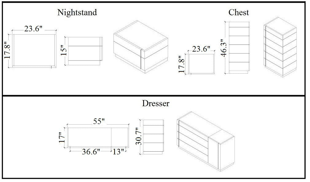 Lisbon Nightstand-Nightstands-Leahyco