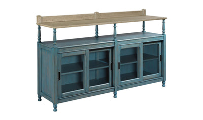 LITCHFIELD DORSET CREDENZA BLUE-Credenzas-Leahyco