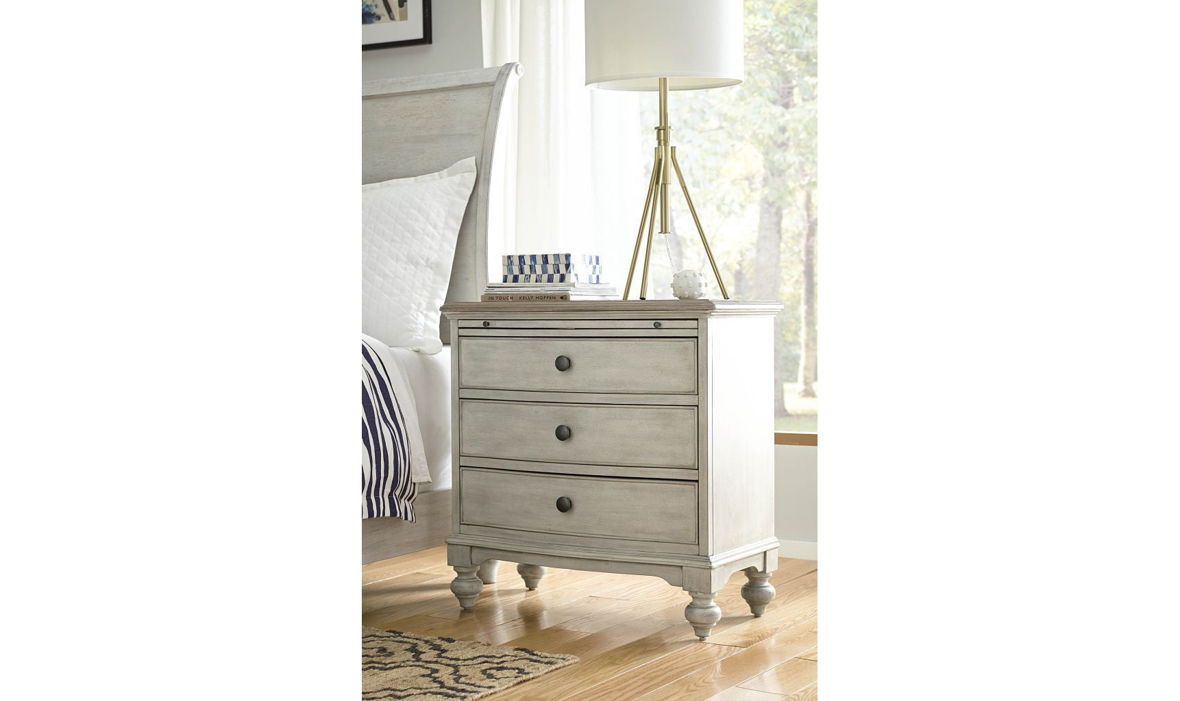 LITCHFIELD ELGIN BEDSIDE CHEST-Storage Chests-Leahyco