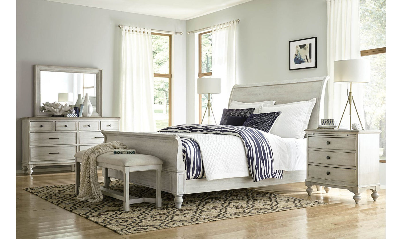 LITCHFIELD HANOVER SLEIGH BED-Beds-Leahyco