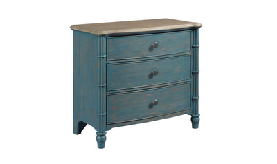 LITCHFIELD SUNDOWN ACCENT CHEST BLUE-Accent Tables-Leahyco