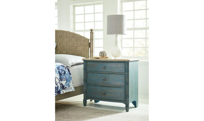 LITCHFIELD SUNDOWN ACCENT CHEST BLUE-Accent Tables-Leahyco