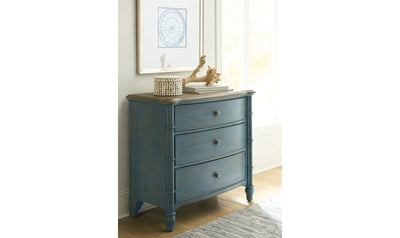 LITCHFIELD SUNDOWN ACCENT CHEST BLUE-Accent Tables-Leahyco