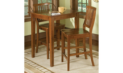 Lloyd 3 Piece Bistro Set -Brown-Patio-Leahyco