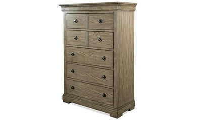 Louis Farmhouse Five Drawer Chest-Storage Chests-Leahyco