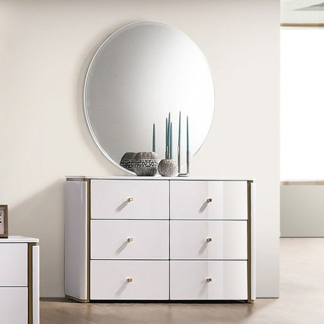 Lucera Dresser with Mirror-Dressers-Leahyco