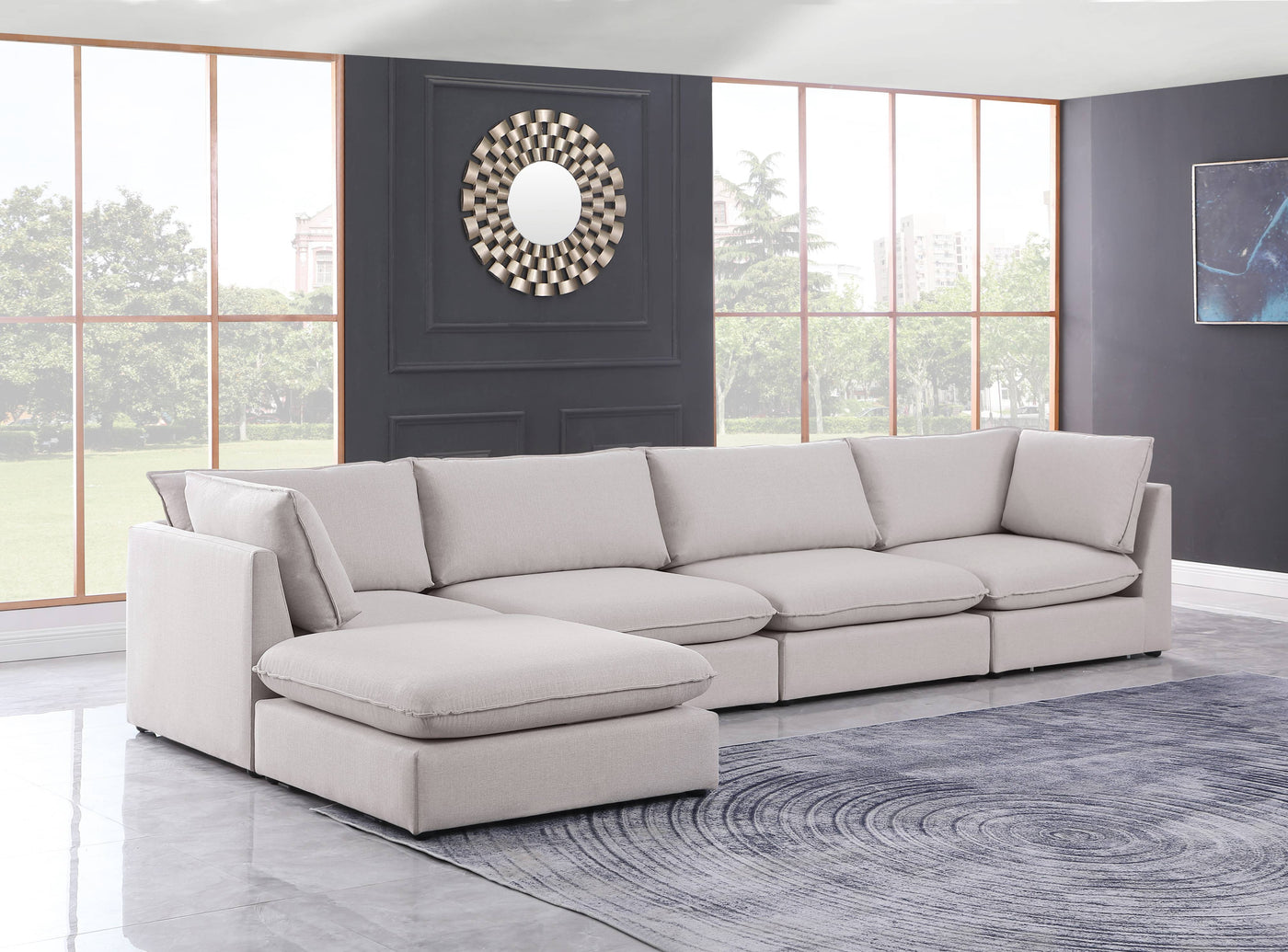 Mackenzie Modular Sectional Sofa-Sectional Sofas-Leahyco