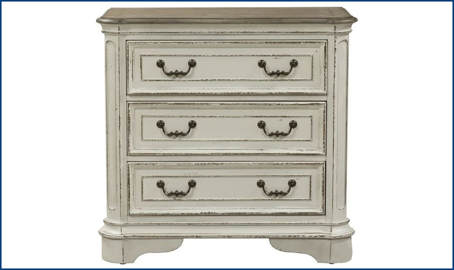 Magnolia Manor 2 Drawer Night Stand-Nightstands-Leahyco