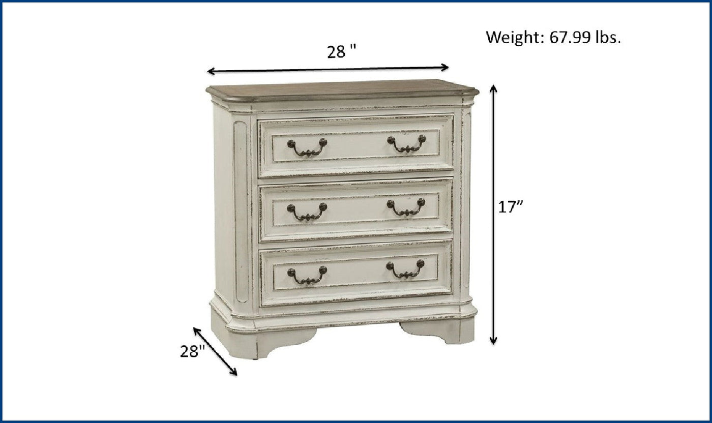 Magnolia Manor 2 Drawer Night Stand-Nightstands-Leahyco