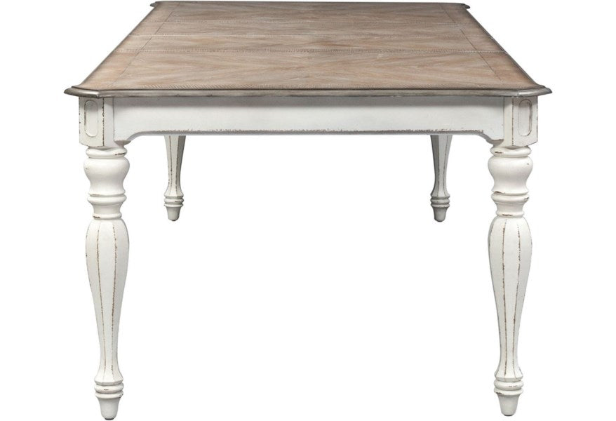 Magnolia Rectangular Leg Table with Leaf-Dining Tables-Leahyco