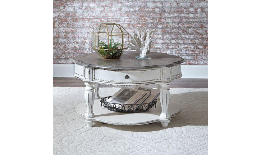 Magnolia Round Cocktail Table-Coffee Tables-Leahyco