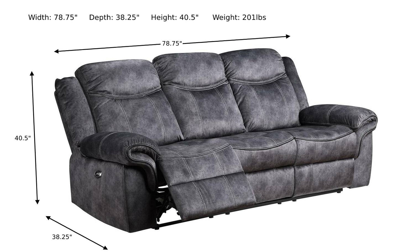 Maison Power Reclining Sofa-Sofas-Leahyco