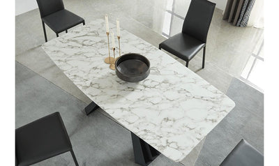 Marble Dining Table w/extension-Dining Tables-Leahyco