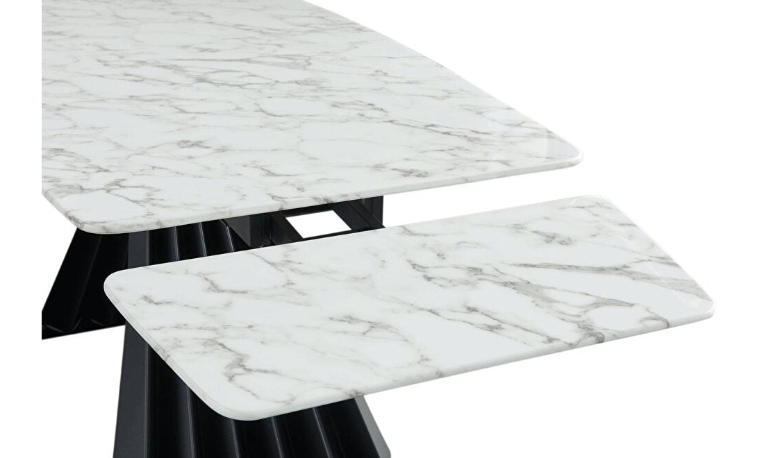 Marble Dining Table w/extension-Dining Tables-Leahyco